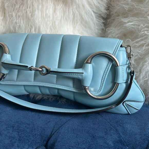 Gucci Leather Horsebit Chain Medium - Picture 2 of 8